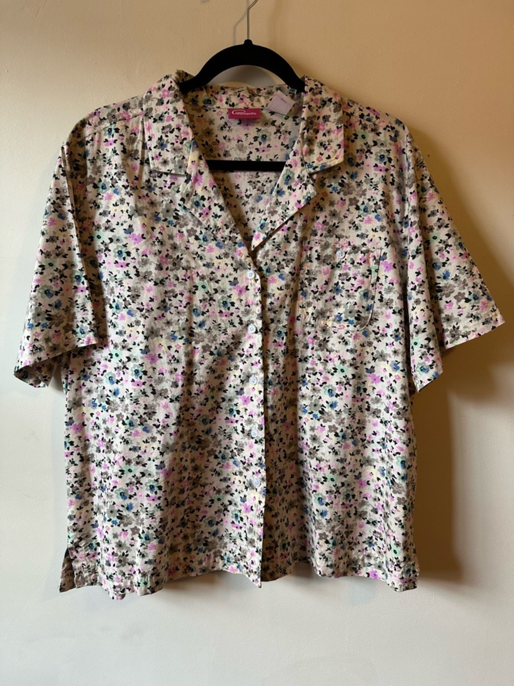 ✨5/$25 Cappagallo Ditsy Floral Button Up Cropped Boxy